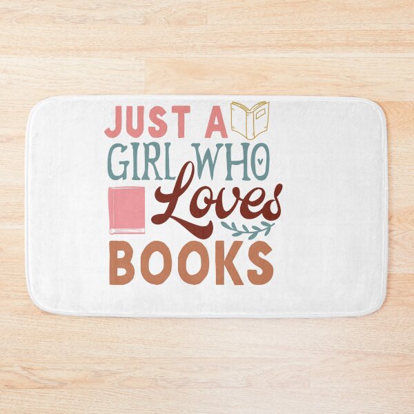 Item preview, Just a Girl Who Loves Books – Feminine Book Lover Quote designed and sold by artcultreone.