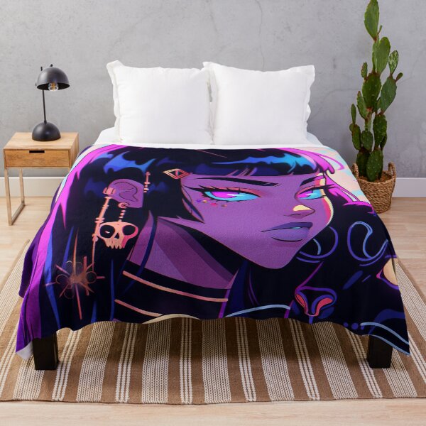 Item preview,  Neon Anime Queen with Panther designed and sold by bubblegoth.