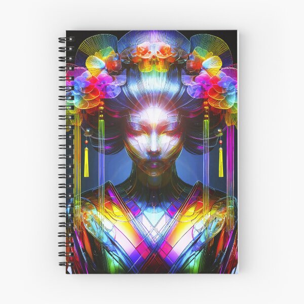 Item preview, Chromatic colored glass geisha in contrast designed and sold by AD-Digital-Art.