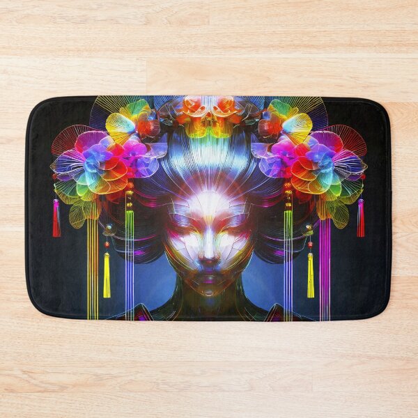 Artikelvorschau, Chromatisch Farbige Glas-Geisha im Kontrast entworfen und verkauft von AD-Digital-Art.