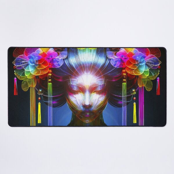 Item preview, Chromatic colored glass geisha in contrast designed and sold by AD-Digital-Art.