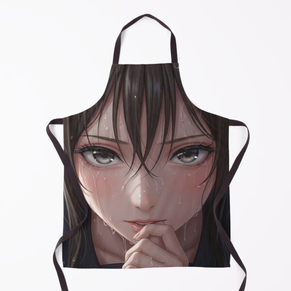 Artikelvorschau, Porträt einer Waifu in sinnlicher Regenpose entworfen und verkauft von GerwantSHOP.