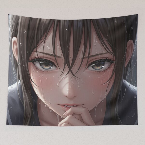 Item preview, Portrait of a Waifu in a sensual rainy pose designed and sold by GerwantSHOP.