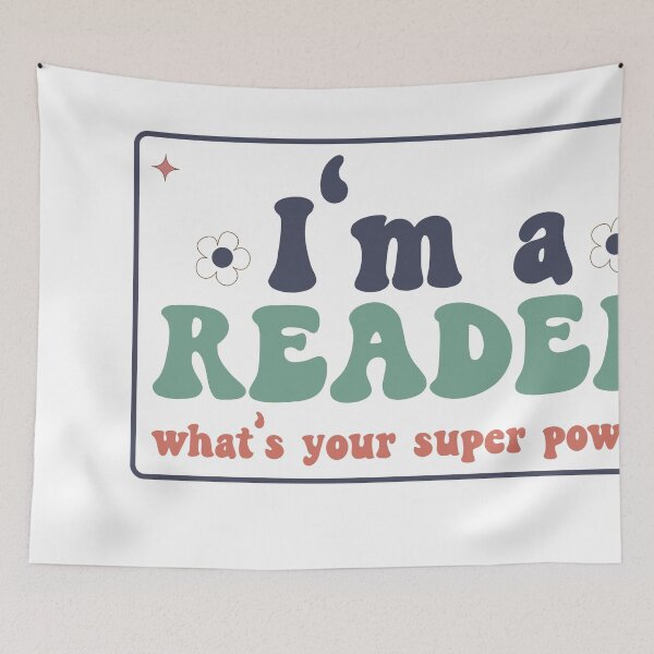 Item preview, I’m A Reader, What’s Your Super Power? – Book Lover Quote designed and sold by artcultreone.