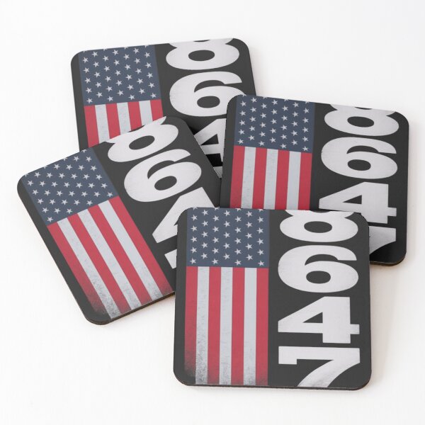 Item preview, 86 47 8647 Subtle Anti Trump America US Flag designed and sold by ConceptualVibes.