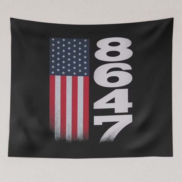 Item preview, 86 47 8647 Subtle Anti Trump America US Flag designed and sold by ConceptualVibes.