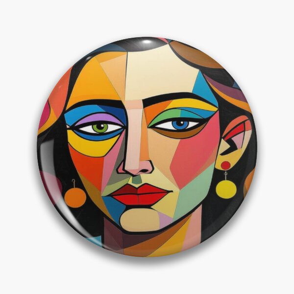 Item preview, Colorful Geometry – Abstract Portrait with Style, Shape & Soul designed and sold by FotoworldEdel.