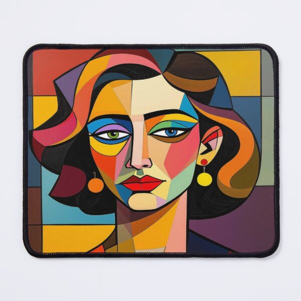Item preview, Colorful Geometry – Abstract Portrait with Style, Shape & Soul designed and sold by FotoworldEdel.