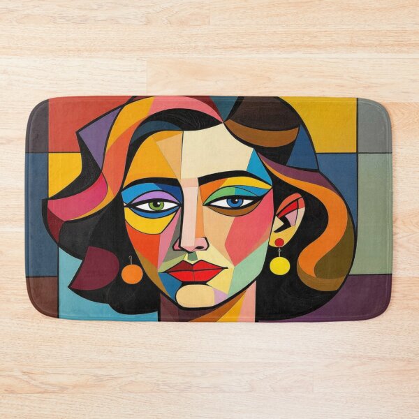 Item preview, Colorful Geometry – Abstract Portrait with Style, Shape & Soul designed and sold by FotoworldEdel.