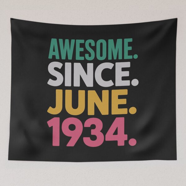 Item preview, 91 Years Old Awesome Since June 1934 91st Birthday designed and sold by ConceptualVibes.