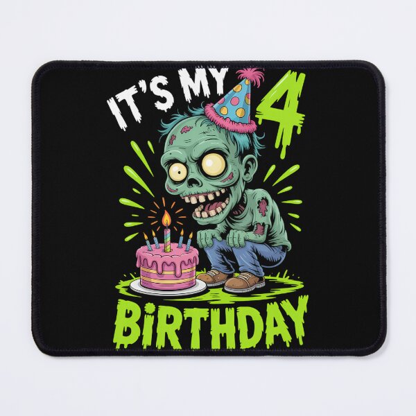 Item preview, 4th Birthday Zombie Lovers 4 Year Old Halloween designed and sold by blueyeeti.