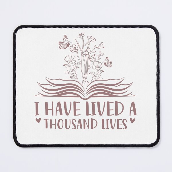 Item preview, I Have Lived a Thousand Lives – Inspirational Book Quote designed and sold by artcultreone.