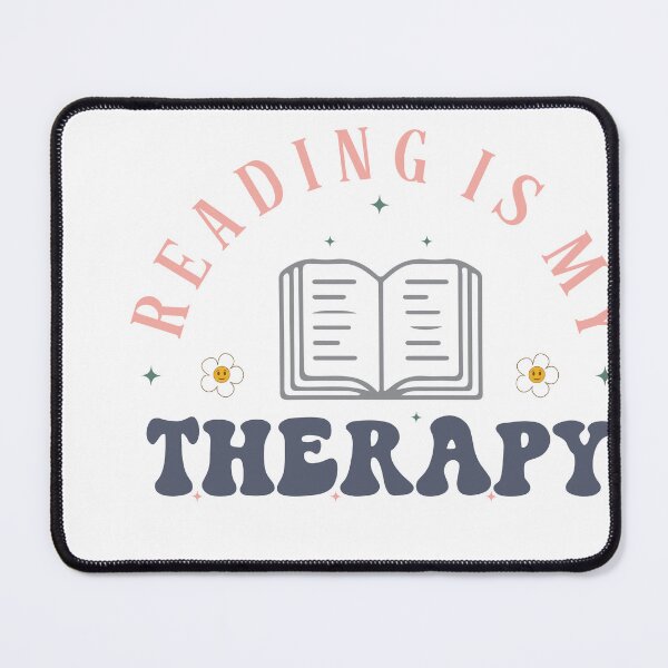 Item preview, Reading Is My Therapy – Book Lover Mental Health Quote designed and sold by artcultreone.