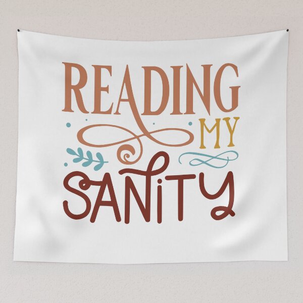 Item preview, Reading Is My Sanity – Book Lover Mental Health Quote designed and sold by artcultreone.