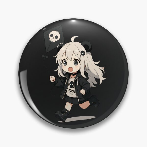 Item preview, Tomo the Kite Flyer – Cute Chibi Boy with Skull Kite and Joyful Expression designed and sold by ColorSplash123.