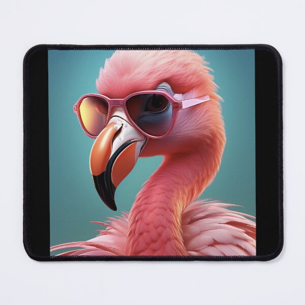 Item preview, Don't Forget Your Glasses - Flamingo Glow Tropical Style designed and sold by Becky-Poppins.