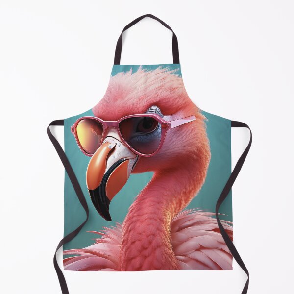 Aperçu de l'œuvre N'oubliez pas vos lunettes - Flamingo Glow Tropical Style créée et vendue par Becky-Poppins.