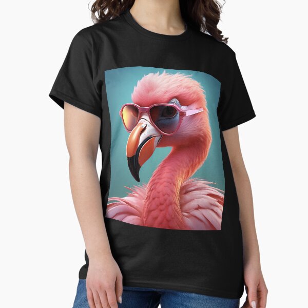 Item preview, Don't Forget Your Glasses - Flamingo Glow Tropical Style designed and sold by Becky-Poppins.