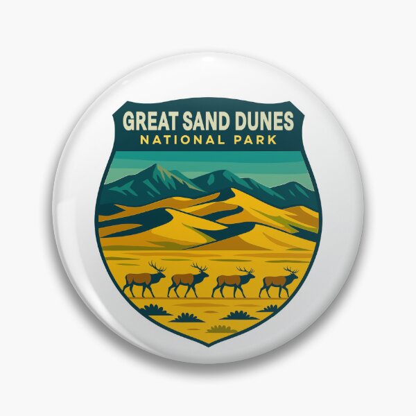 Item preview, Great Sand Dunes National Park Retro Sticker designed and sold by Ismeal Von.