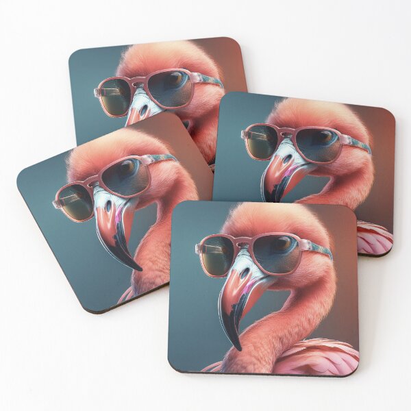 Item preview, Don't Forget Your Glasses - Flamingo Glow Tropical Style 2 designed and sold by Becky-Poppins.