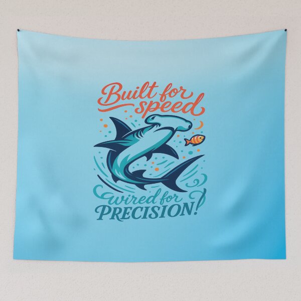 Item preview, Built for Speed Wired for Precision | Crewneck Hammerhead Shark designed and sold by skkyfaithArtz.