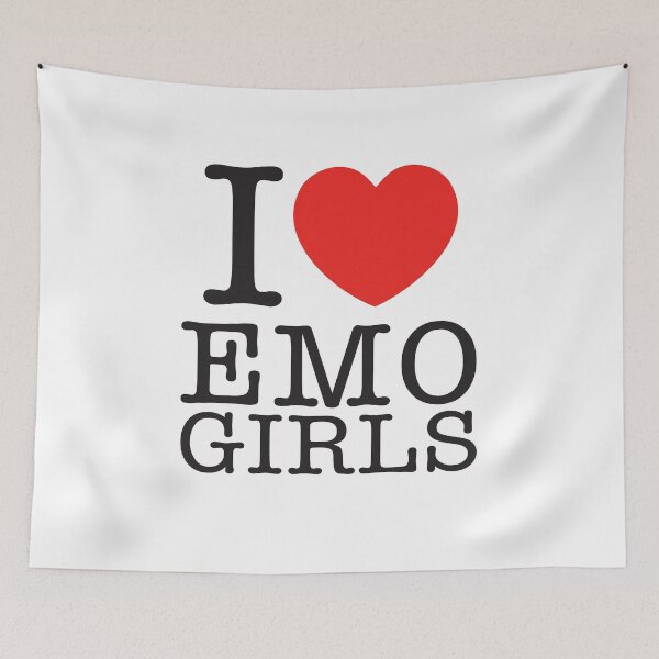 Item preview, I LOVE EMO GIRLS designed and sold by shitpostee.