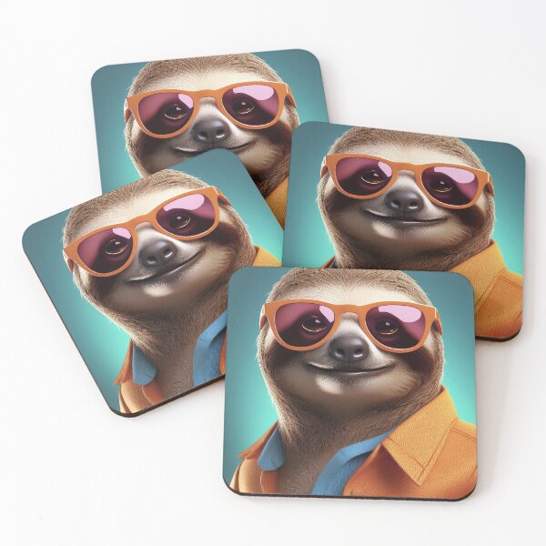 Item preview, Don't Forget Your Glasses - Sloth Mode Street Lounge designed and sold by Becky-Poppins.