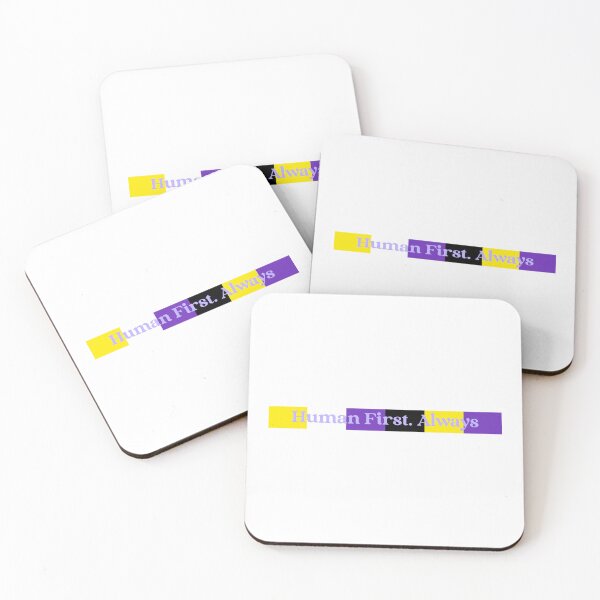 Item preview, Human First Always Nonbinary designed and sold by EasyGoodLivin.