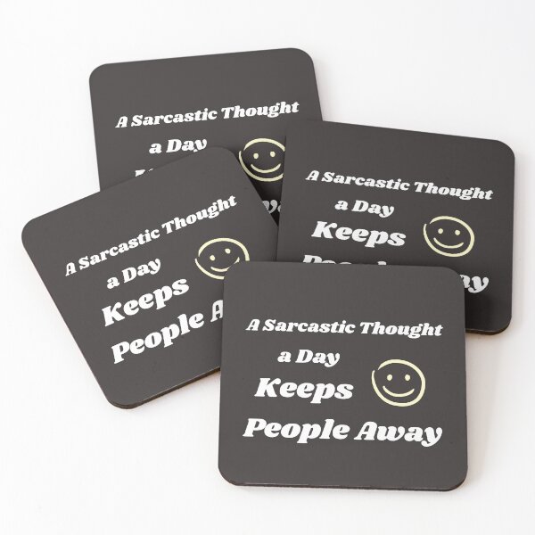 Item preview, A Sarcastic Thought a Day Keeps People Away – Funny Anti-Social Humor Tee designed and sold by InkandBranch.