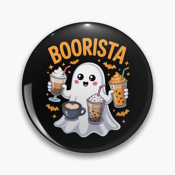 Item preview, Boorista Barista Ghost Coffee Halloween Spooky Funny designed and sold by blueyeeti.
