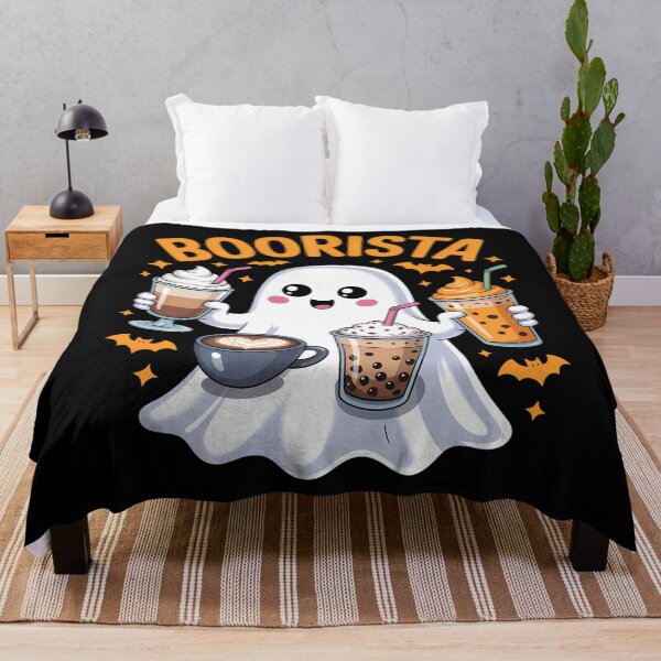 Item preview, Boorista Barista Ghost Coffee Halloween Spooky Funny designed and sold by blueyeeti.