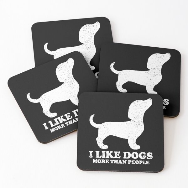 Item preview, I LIKE DOGS MORE THAN PEOPLE - DACHSHUND | Pets and Dogs lovers for Men and Women t-shirt designed and sold by panchiTWO.
