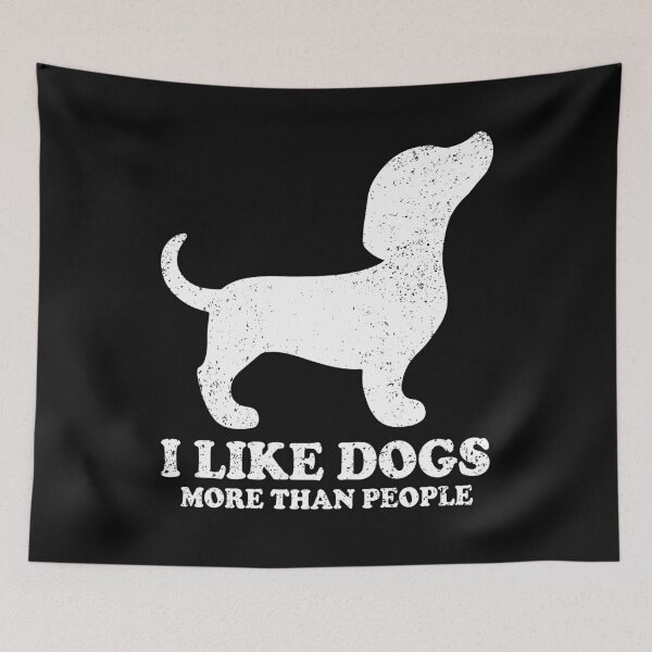Item preview, I LIKE DOGS MORE THAN PEOPLE - DACHSHUND | Pets and Dogs lovers for Men and Women t-shirt designed and sold by panchiTWO.
