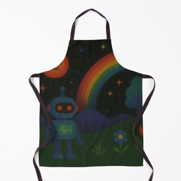 Item preview, Whimsical Robot's Cosmic Rainbow Night designed and sold by zzz888.