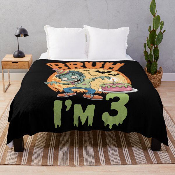 Item preview, Bruh 3 Years Old 3rd Birthday Zombie Lovers designed and sold by blueyeeti.
