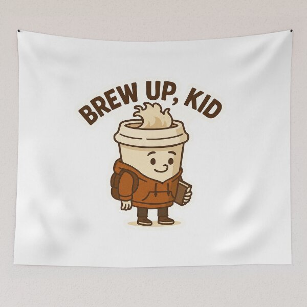 Item preview, Brew Up Kid – no background designed and sold by Felt & Spoken.