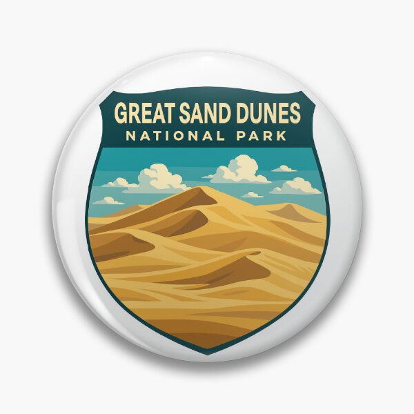 Item preview, Great Sand Dunes National Park Retro Sticker designed and sold by Ismeal Von.