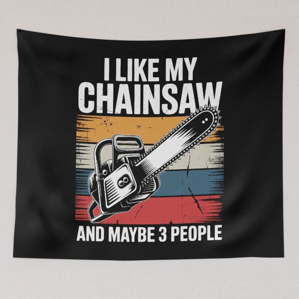 Item preview, Chainsaw Carpentry Funny Joke designed and sold by blueyeeti.