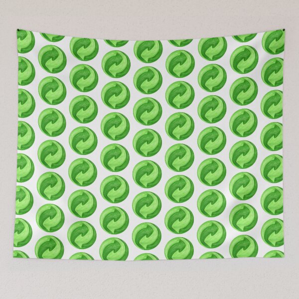 Item preview, Green Recycling Arrow designed and sold by AlisaArtDecor.