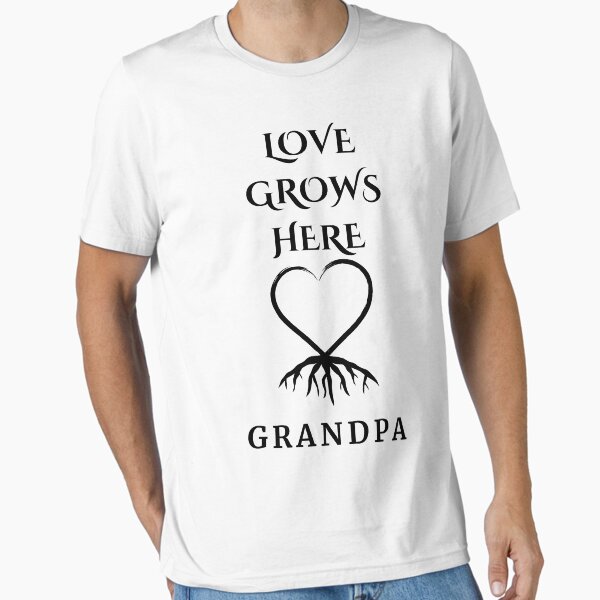 Vista previa del artículo con la obra «El amor del abuelo crece aquí - Camiseta vintage "Amor familiar"», diseñado y vendido por AlienTechs.