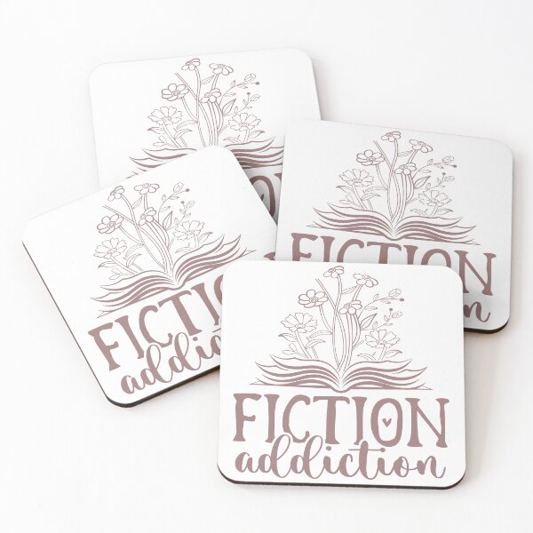 Item preview, Fiction Addiction – Book Lover Quote designed and sold by artcultreone.