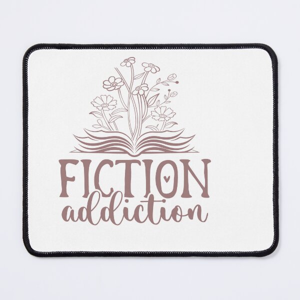 Item preview, Fiction Addiction – Book Lover Quote designed and sold by artcultreone.