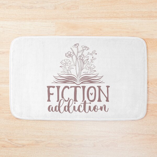 Item preview, Fiction Addiction – Book Lover Quote designed and sold by artcultreone.