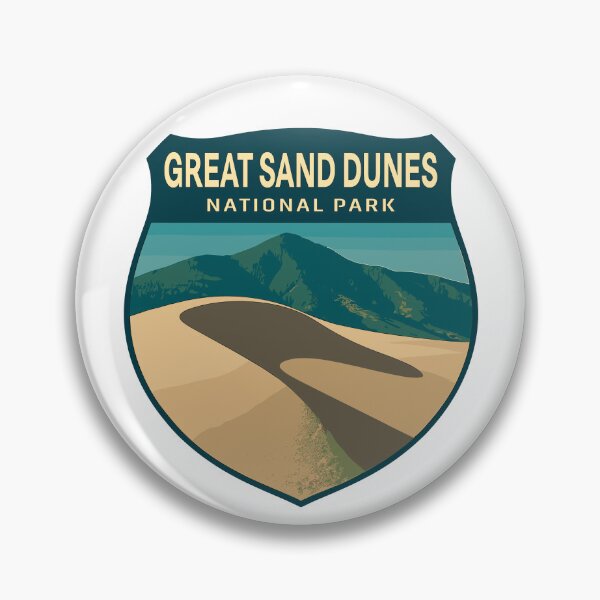 Item preview, Great Sand Dunes National Park Retro Sticker designed and sold by Ismeal Von.