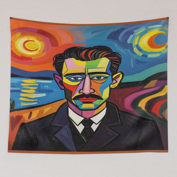 Item preview, Faces of Duality – Day & Night in Portrait Style with Colors, Shapes & Soul designed and sold by FotoworldEdel.