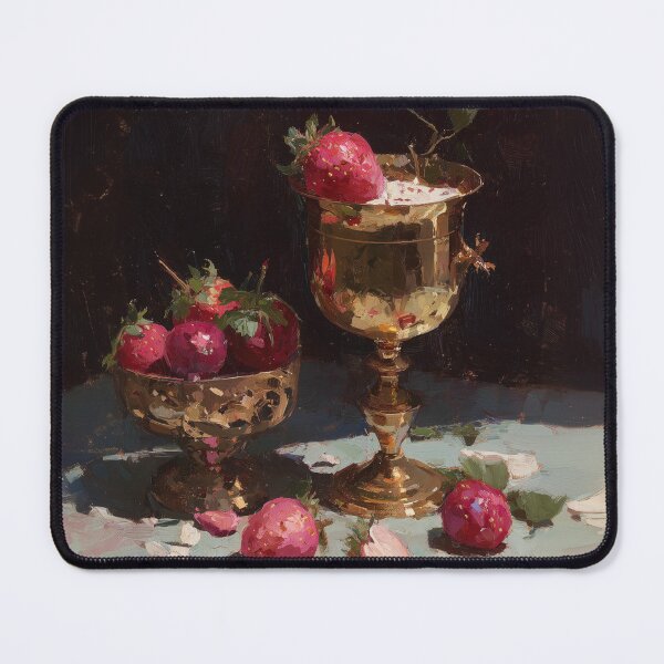 Item preview, Stawberries in goblet designed and sold by atelierjamjam.