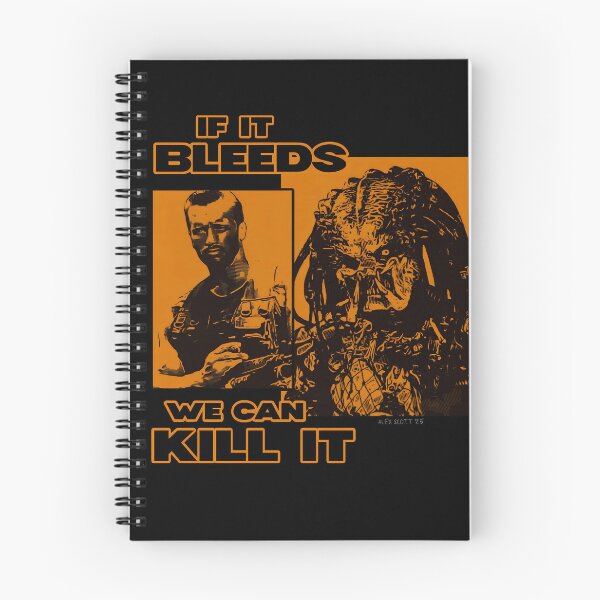 Item preview, IF IT BLEEDS PREDATOR SCHWARZENEGGER PRINT ALEX SCOTT designed and sold by Campbell0395.