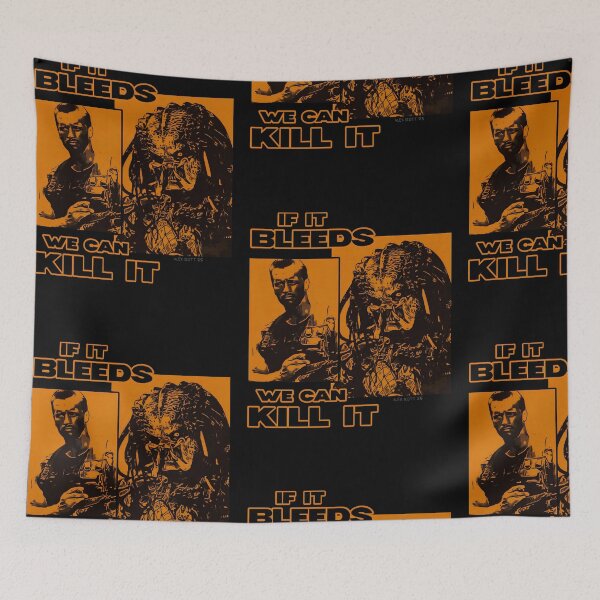 Item preview, IF IT BLEEDS PREDATOR SCHWARZENEGGER PRINT ALEX SCOTT designed and sold by Campbell0395.