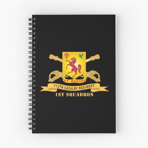 Item preview, Army  - 113th Cavalry Regiment - DUI w Br - Ribbon - 1st Squadron X 300 designed and sold by Military Insignia Products.