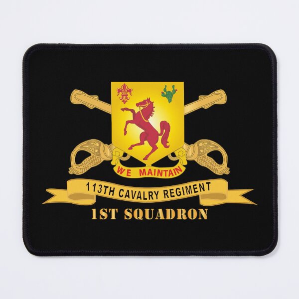 Item preview, Army  - 113th Cavalry Regiment - DUI w Br - Ribbon - 1st Squadron X 300 designed and sold by Military Insignia Products.